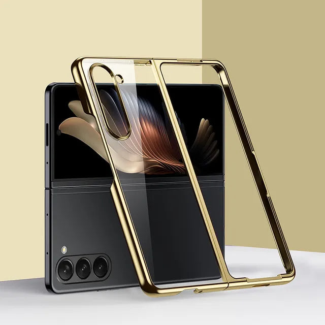 Capa dobrável transparente para Samsung Galaxy Z Fold 5