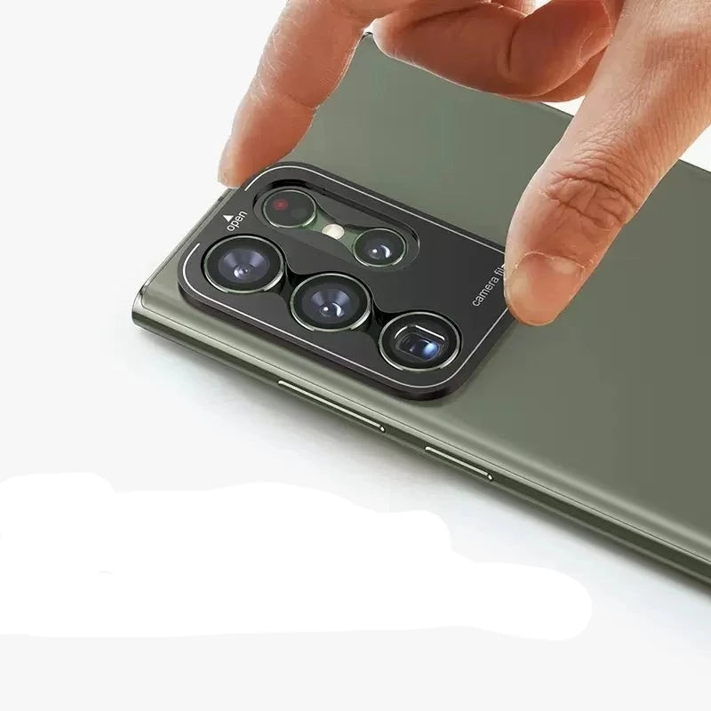 Protetor de Câmera Com Anel De Lente De Metal para Samsung Galaxy