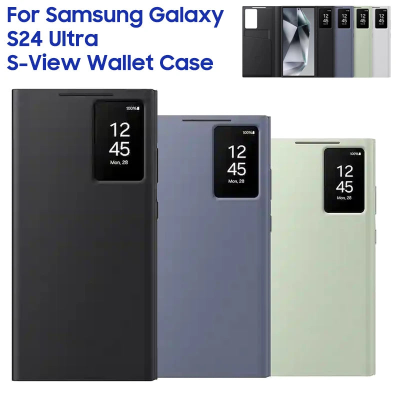 Smart flip carteira caso para samsung galaxy s24 ultra sm-s928b